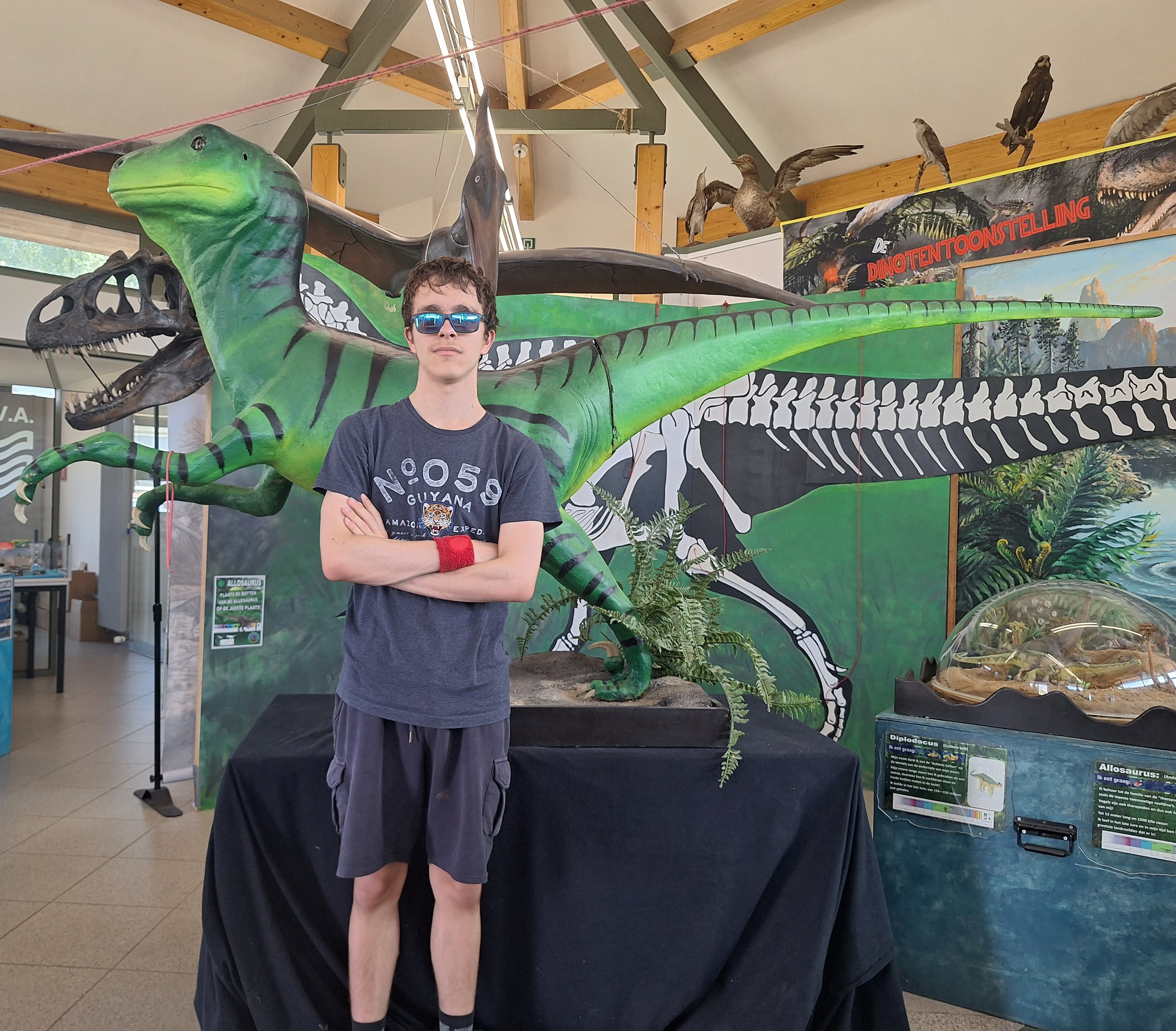 Foto van mezelf met dino